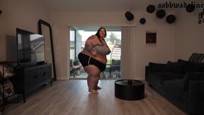 ssbbw adeline out of breath waddling