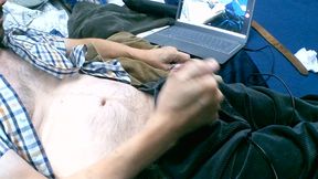 Masturbating in corduroys