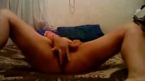 Latina webcam gal got busy with fingering her own hairy pussy for me