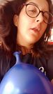 Deflating this balloon right on my face feels so nice  #balloons #looner #deflation #bunnylooner