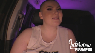 Sexy Bald BBW Briana Black Car Interview Behind the Scenes