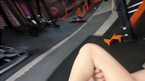 Rachel Starr getting ravaged at the gym &mdash;  sweatin' hard from a cardio BOMBARDMENT