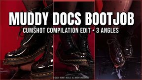 Mud Caked Doc Martens Bootjob — Using Your Cock To Scrape Them Clean! | 3 ANGLE CUMPILATION