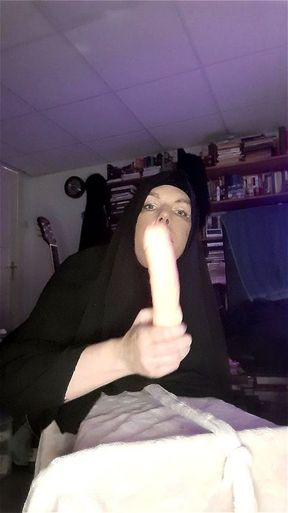 Shemalemuslima Aisha Hijab Sucking