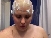 Hairless Whore - Adama Da’at Amateur Fetish Headshave and Eyebrow Shave