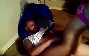 Stunning shemale riding her fuckbuddy