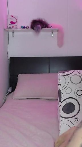 Petite Fucking with Great Tits Masturbates for Everyone in a Camera by Order of a Fanatic