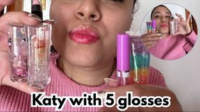 Lipstick Fetish: 5 Glossy Shades on My Natural Lips