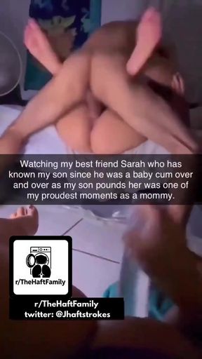 Stepmom watches as her cuckquean husband gets serviced by their daughter