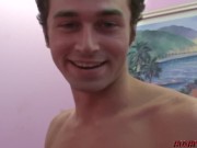 Cute teen Jacky Joy filled with cock and given a huge facial