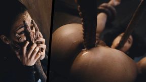 Monster alien fucks human babe, fills her with his huge alien cock and eggs