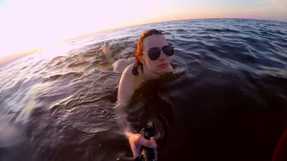 Teen Exploring Latvian Nudist Beach