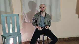 Louis ferdinando and hairy man masturbate in speedo