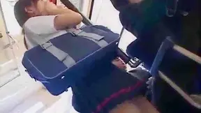 Asian Beauty Endures Gangbang On Crowded Public Train Ride