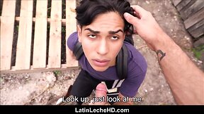 Risky Outdoor Exchange: Latino Teen Barebacks for Cash!