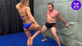 XENA WRESTLING extrem Ballbusting