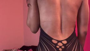 Sexy See Through Black Dress | Petite Ebony Woman | Try On Haul | Natural Body.