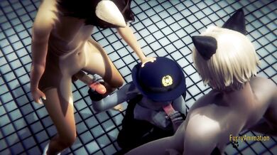 Zootropia Furry Hentai - Judy Hopps in a Threesome
