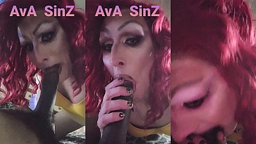 AvA SinZ deepthroating giant 12 inch black Thug