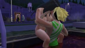 Hinata Seduces Stepson for Poolside Hardcore Fun & Intense Netorare Action