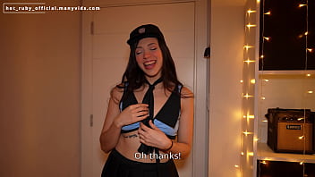 Latina neighbor seduces with deepthroat and ass to mouth on Halloween