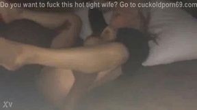 White slut loves his hard black cock