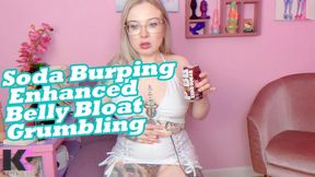 Soda Burping Enhanced Belly Bloat & Grumbling