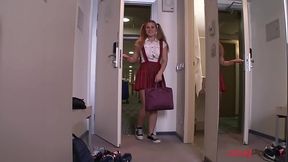 Horny teen slut Bella Moor assfucked POV style SAL005