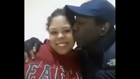 Amin Parker kissing a woman