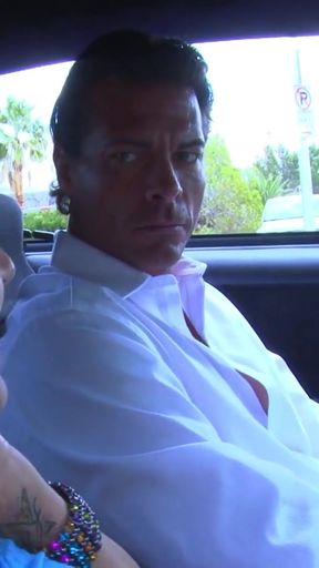 The erotic redhead gets reprimanded for bad behavior by an older man with high libido   Clip 1