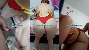 comendo a rabuda de quatro