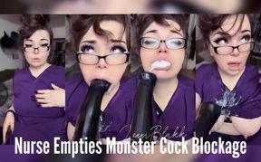 Nurse Empties Monster Cock Blockage