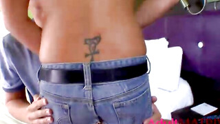 Mickenzie Moore Shows Her Tattoed Ass