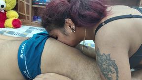 Girl ass kiss and lick by boy then girl kissing boy ass hot romance