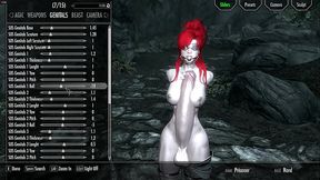 Unplayable Futa Skyrim Character in Bondage