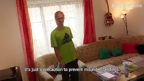 Blonde Ponyboy Takes Hardcore Ride Before Gagging on Cum Load – DebtDandy