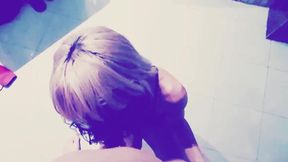 Naive blonde girl gets pleasure and covered in cum after school session