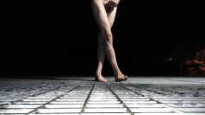 Playing with Piss and Masturbating Nude in Outdoor Until Cum