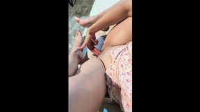 lady fingered in red gown