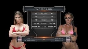 ariel x vs savannah fox female wrestling