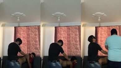 My friend’s big ass gets pounded in doggy style