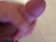 Teen masturbates and cums in sink
