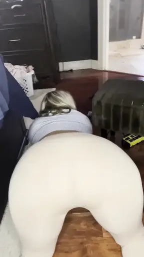 Equestrian milf Finds Her boyfriend Sniffing Her Riding Pants