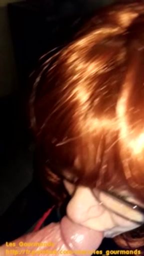 Huge Cumshot with Glasses
