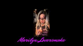 Teasing Smoking Touching Trans Goddess Marilyn Loversmoke