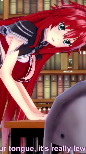 Rias Gremory sex in the Library - DXD NTR Madness Series   Clip 2