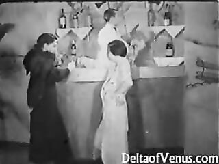 Authentic Vintage Porn 1930s - FFM 3some