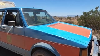 Fucking on the Hood of the Volkswagen Rabbit. Naked at the Springs