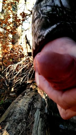 Cumming in the woods