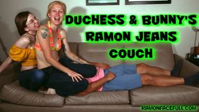 Duchess and Bunny's Ramon Jeans Couch!